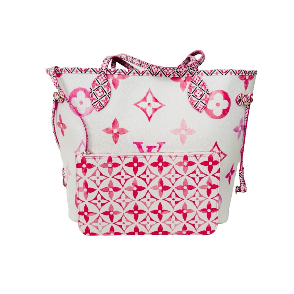 Louis Vuitton By the Pool Monogram Giant Neverfull MM Tote Rose Pink M22980 - Picture 15 of 15